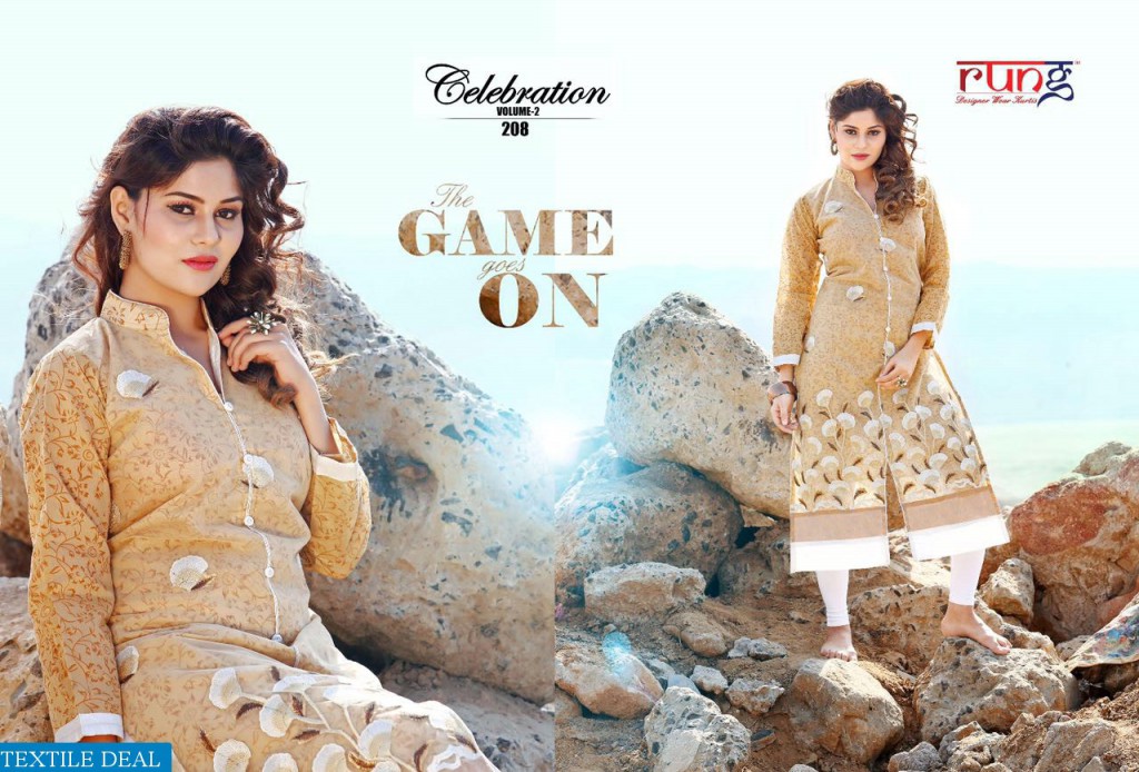Rung Celebration vol-2 Wholesale readymade Tunics collection